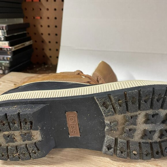 Totes Womens WInter Lace Up Boots: Quilted, Cold Weather, Snow: Size 9 Medium - Picture 5 of 6